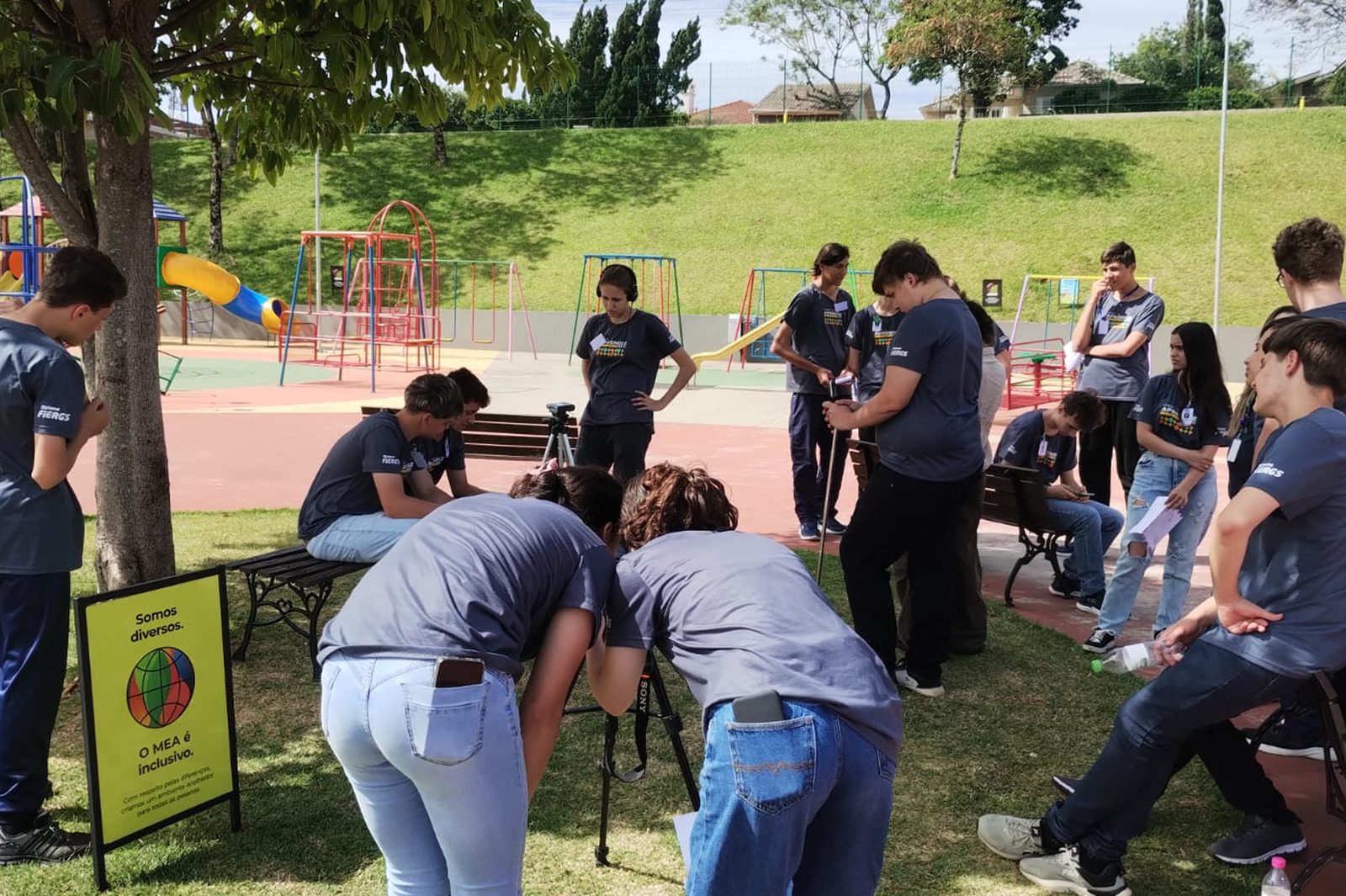 Oficina educativa itinerante com estudantes